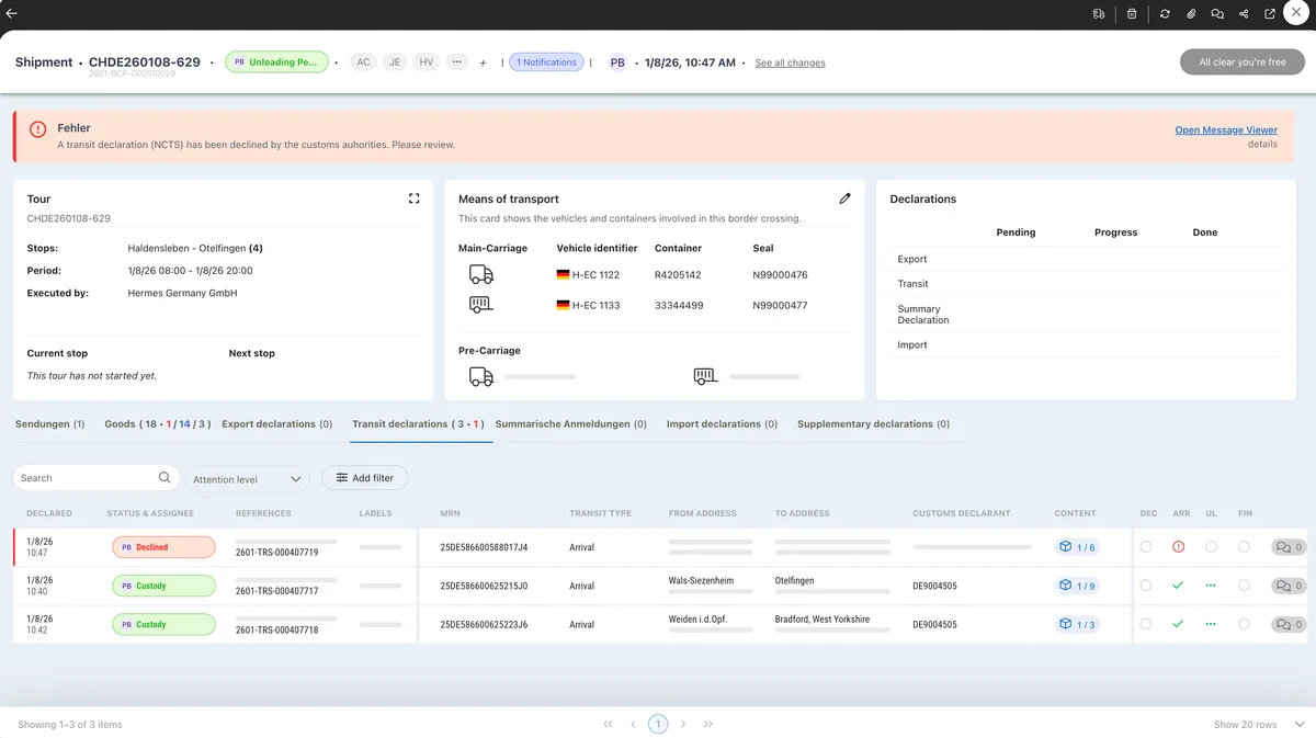 Team Support Interface